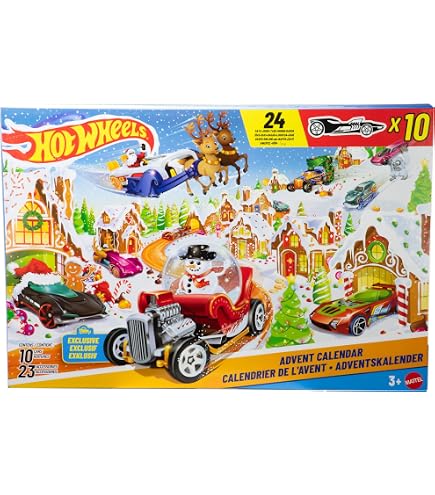Amazon.com: Hot Wheels 2024 Happy Holidays Christmas Mix Winter